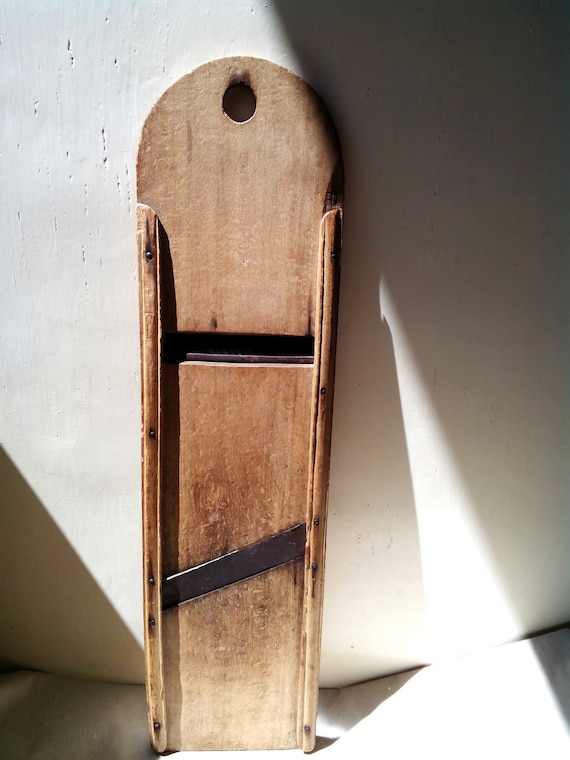 Vintage Wood big Cabbage Cutter Slicer Board Rustic kitchen
