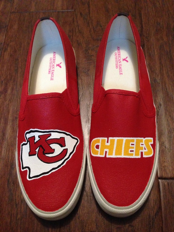 Items similar to Custom Painted Shoes- Kansas City Chiefs on Etsy