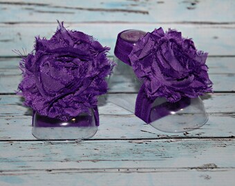 Purple barefoot sandals...Baby barefoot sandals...Baby footies ... Purple barefoot sandals...Baby barefoot sandals...Baby footies ...