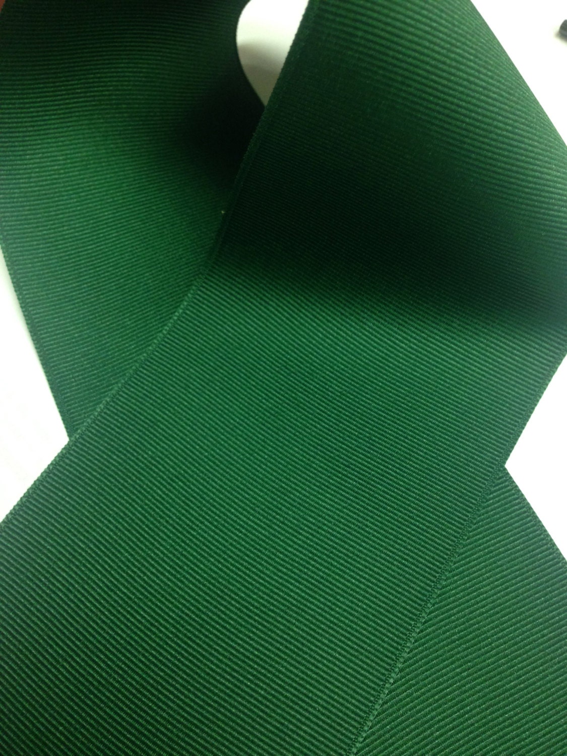 3inch FOREST GREEN Grosgrain Ribbon 100 Polyester Made