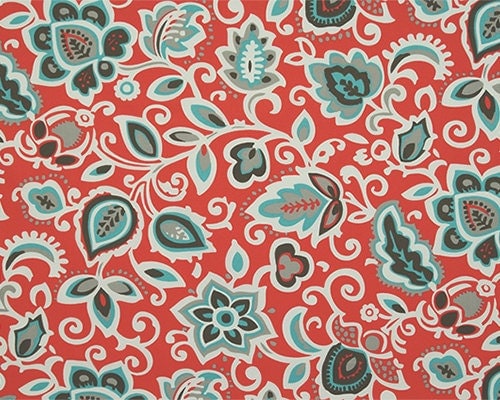 Premier Prints Faxon Outdoor Fabric Calypso Coral Or Color