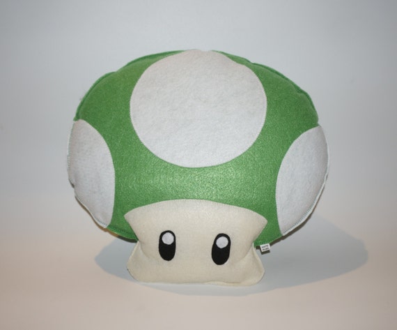 green mushroom mario plush