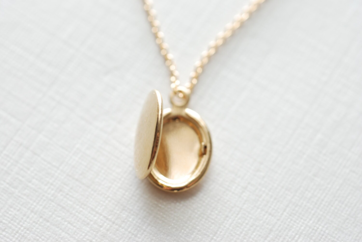 Gold Locket Necklace Heirloom Locket Dainty Locket Necklace