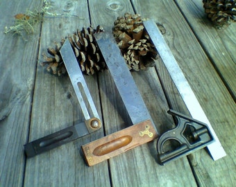 Lot of 3 Vintage Carpenters Squares Etsy
