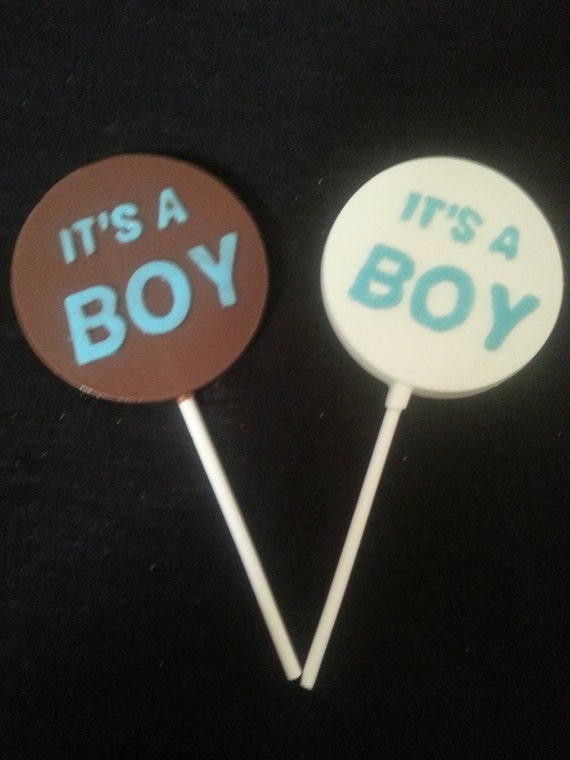 20 It's A Boy Candy Lollipops