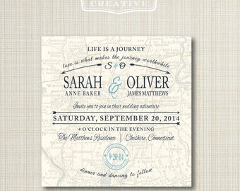 5X5 Wedding Invitations 6