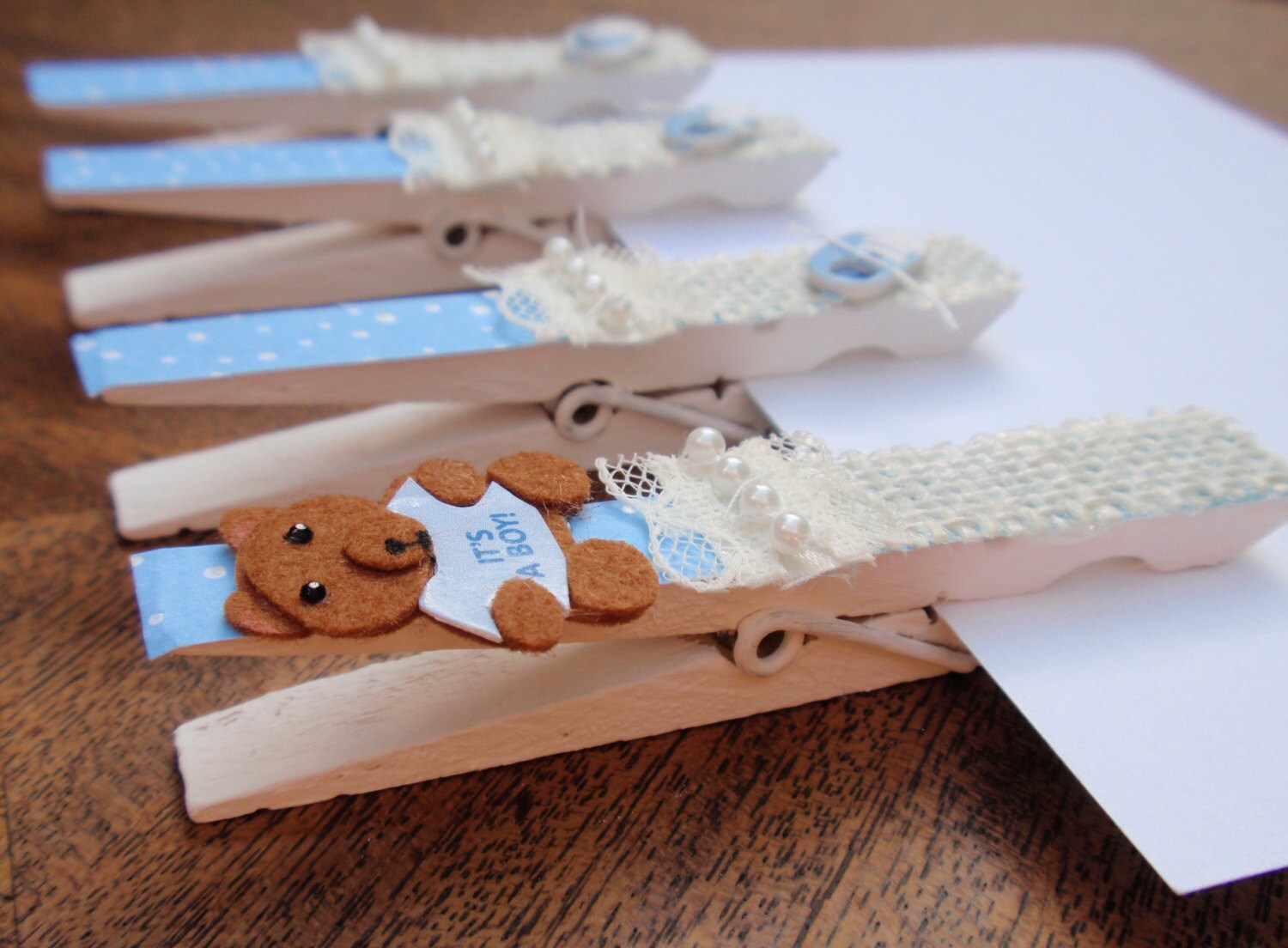 Baby Shower Clothespins optional It's a by LaMiaBellaRose