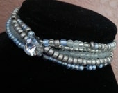Silver Screen Crystal Sparkle Heart Bracelet