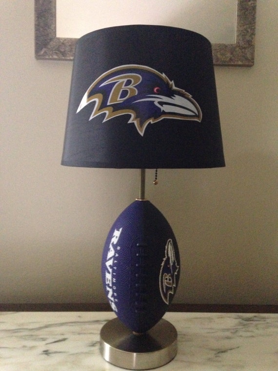 Baltimore Ravens football lamp. Nfl sports team.