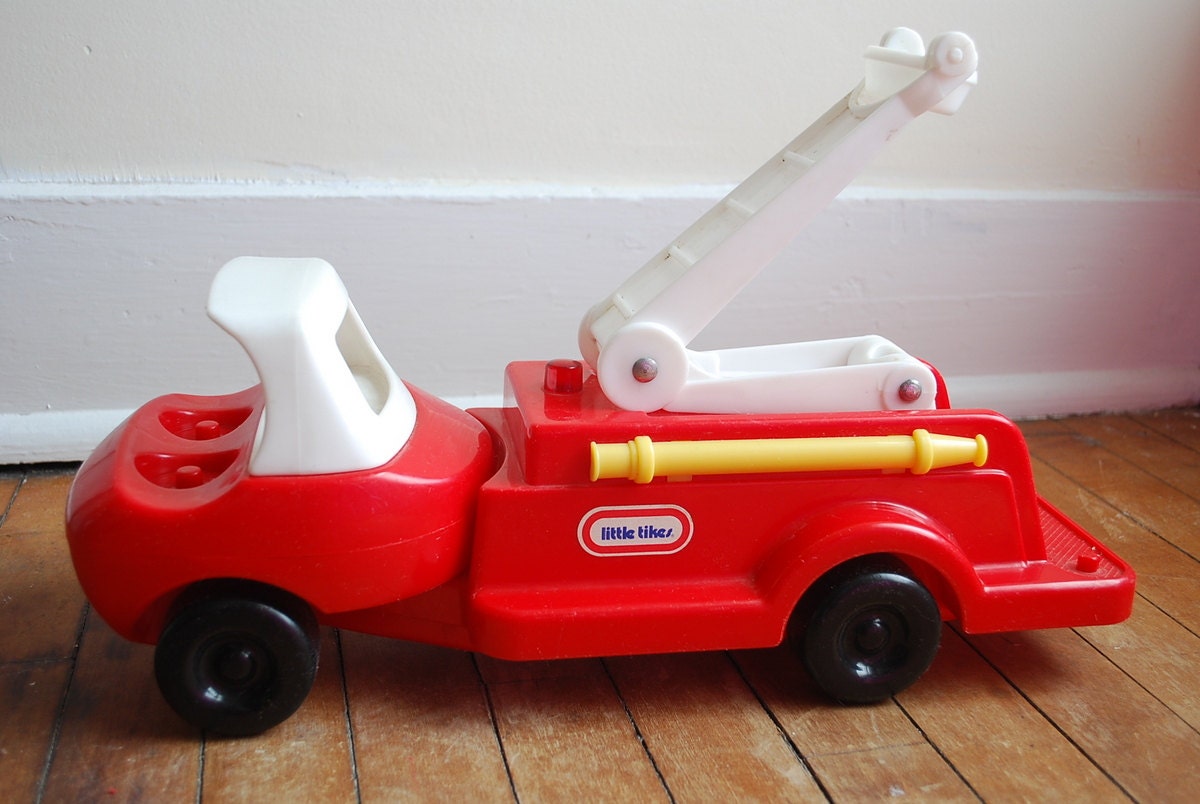 1970s Little Tikes Fire Truck Made in the USA by mywindowYourlife