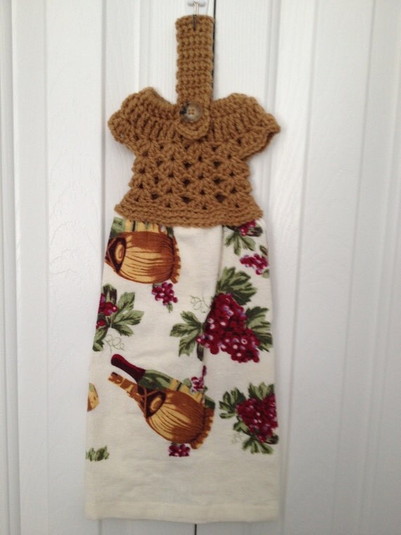 Crocheted Dish Cloth Dress DT007 by GrammaHGifts on Etsy