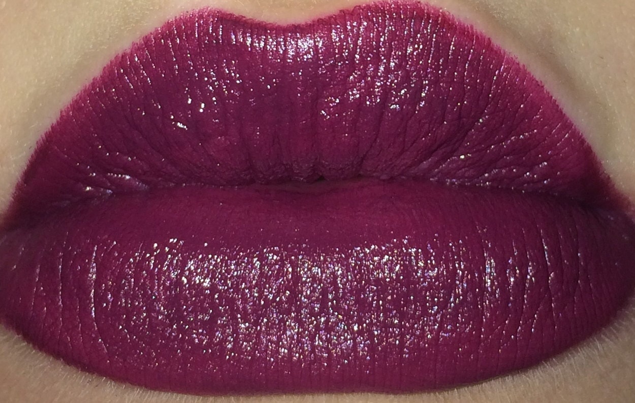 Plum Lipstick Burgundy Lipstick Matte by MickiSongCosmetics