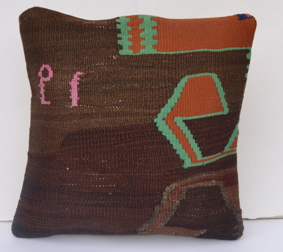 southwest decor floral pillow Decorative Kilim by omerfarukaksoy