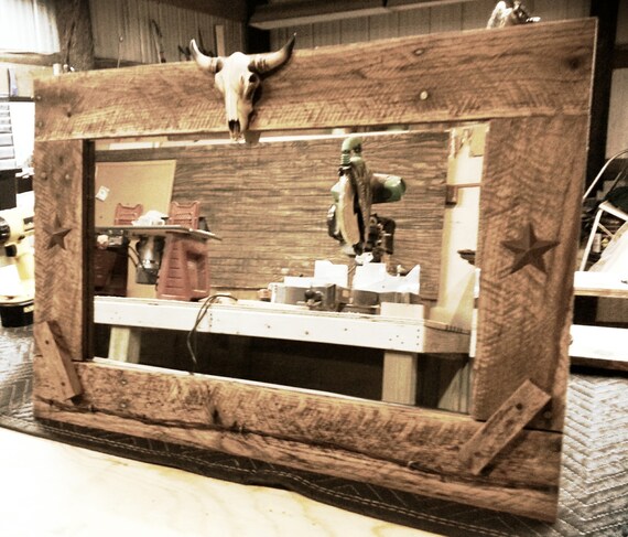 Items Similar To Beautiful Hand-made Western Mirrors, 22