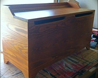 solid pine toy chest