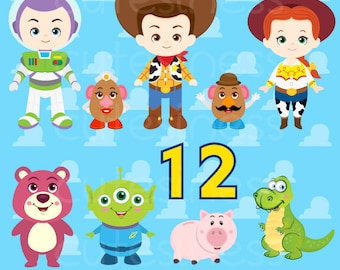 Little Toy Digital Clipart, Toy Clipart, Toy Clip Art, Cowboy Clipart, Toy Story Clipart, Cowgirl Clipart