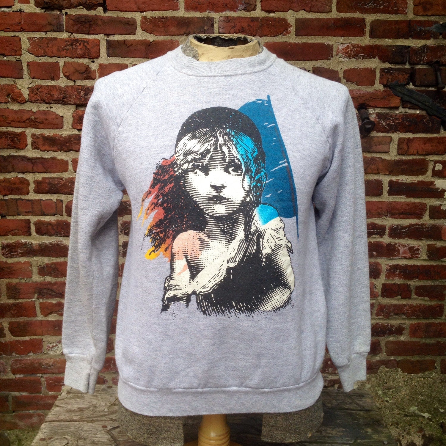 Vintage 1986 Les Miserables broadway printed Sweatshirt