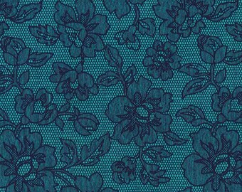 CX4595 Teal and by Michael Miller Half yard