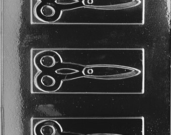 Scissors Jobs Chocolate Candy Mold with Exclusive FlavorTools Copyrighted Chocolate Molding Instructions J002