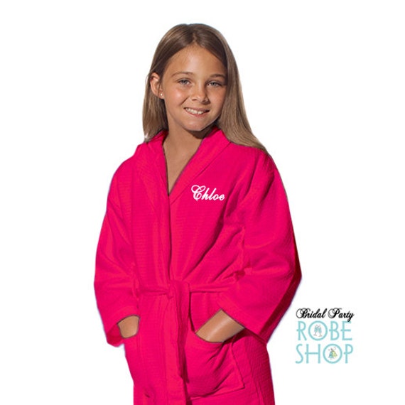 Personalized Kids Robe with Name on Front by