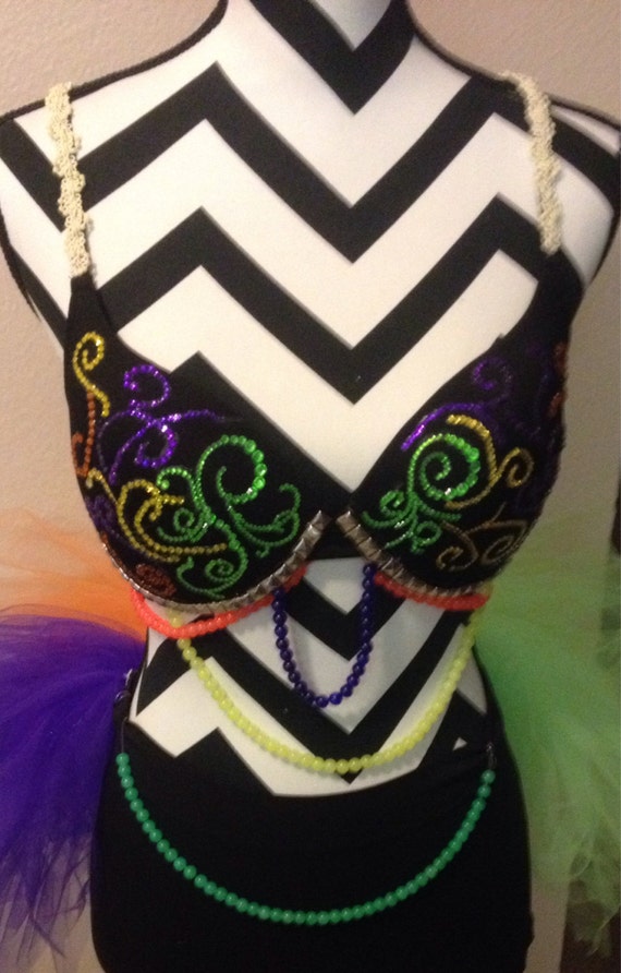 Items similar to Rave Wear Neon Bounce Bra on Etsy