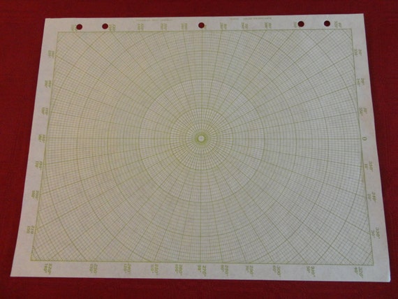 Polar Coordinate Graph Paper Frederick Post 334TG