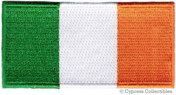 Ireland Flag Patch Iron On Embroidered Applique Top Quality