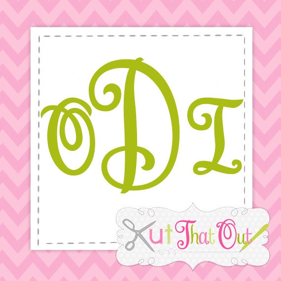 Download Curtsy Monogram EXCLUSIVE SVG Font Cut Files