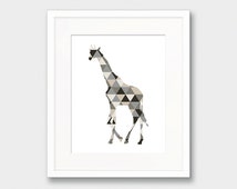 Popular items for geometric giraffe on Etsy