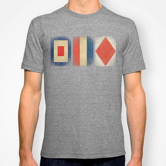 WTF Tshirt, Nautical flag T shirt, Signal Flag, Men's t-shirt, graphic ...