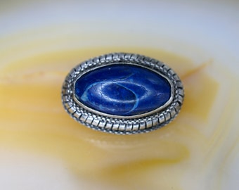 Sterling and Lapis Lazuli Pin