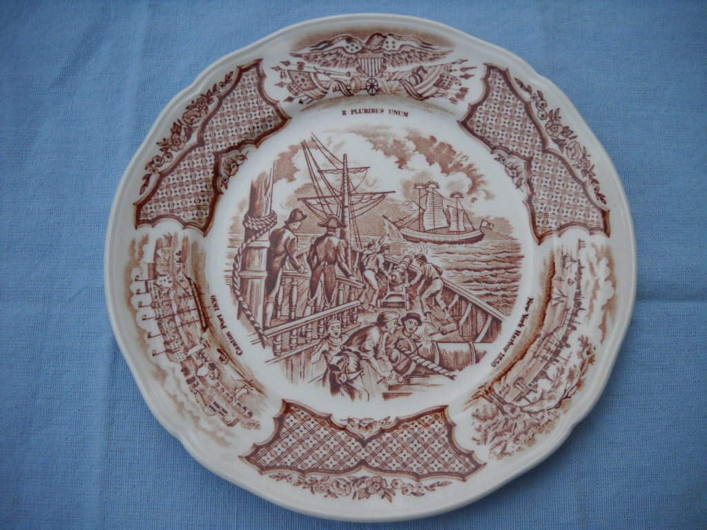 Alfred Meakin Staffordshire Fair Winds Chinese Plate by Staffordshire ...