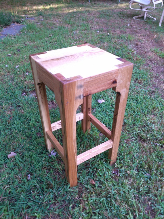 Items similar to Reclaimed Pallet Wood Counter Stool on Etsy