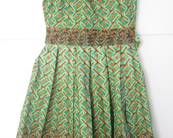 dress in African fabric