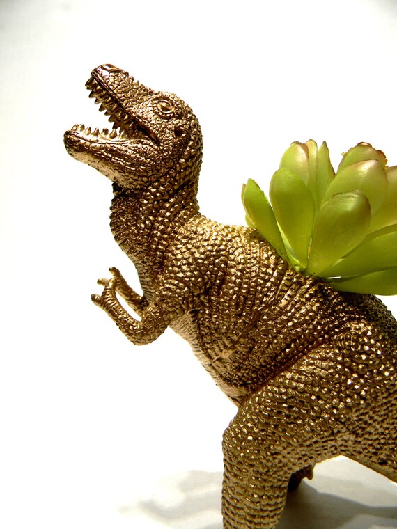 EXTREMELY LIMITED Unique Gift Dinosaur Planter by crazycouture