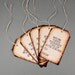 5 Vintage Gift Tags, Brown Paper Packages Tied Up with String, Sound of Music