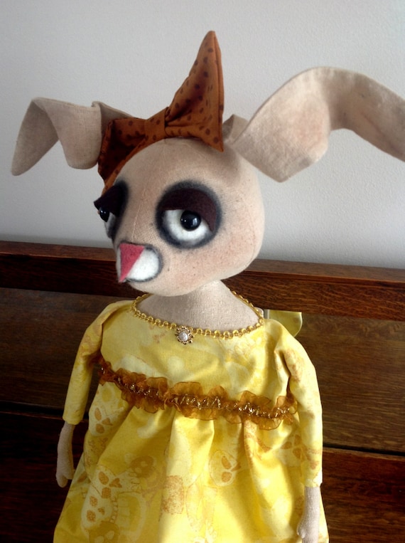 Primitive Folk Art Bunny Doll