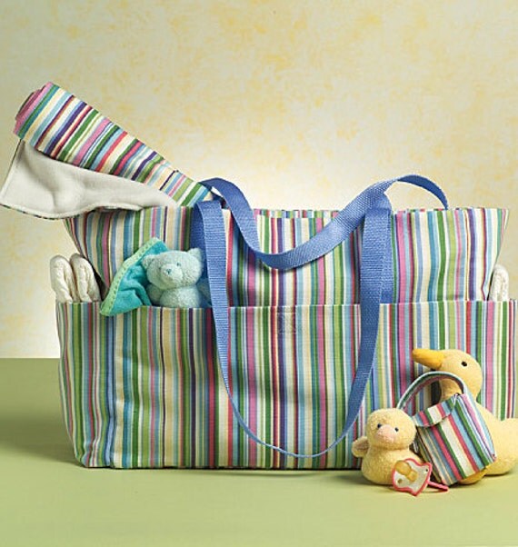 DIAPER BAG Sewing Pattern Bags Changing Pad & Pacifier Case