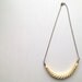 V I N T A G E // gold vermeil over sterling / statement necklace / a carved bone necklace