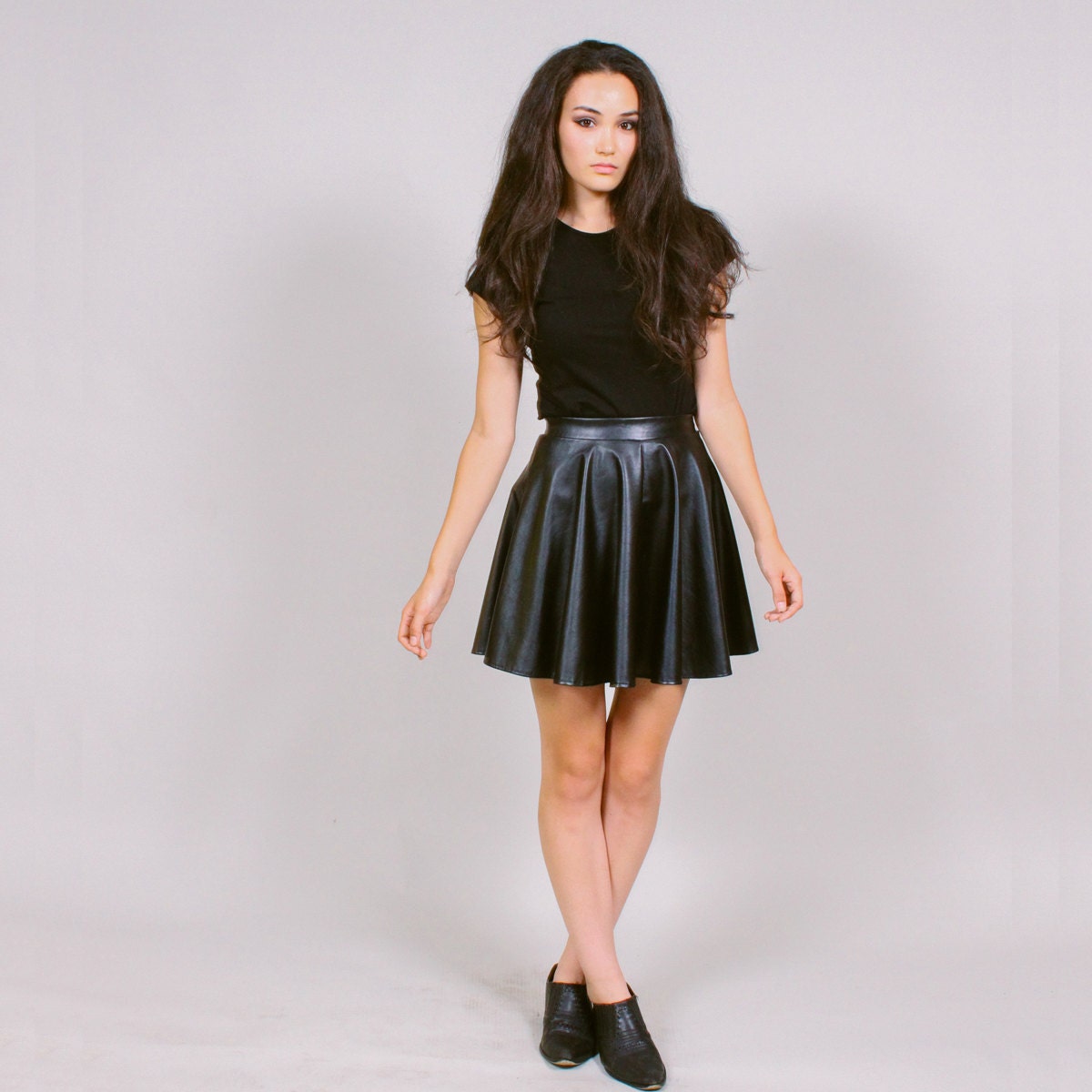 Black Shiny Skirt 40