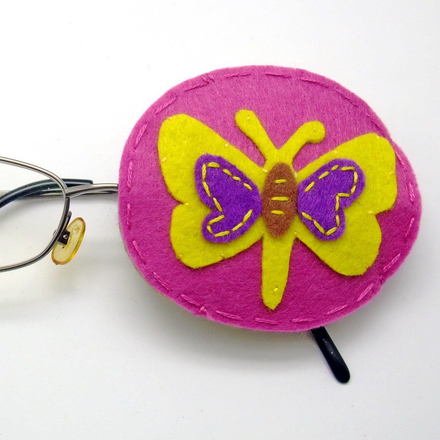 RS Handmade fun lazy eye patch felt eye patch fabric eye