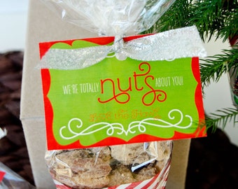 Printable Chex Mix Gift Tags Neighbor or Friend Christmas