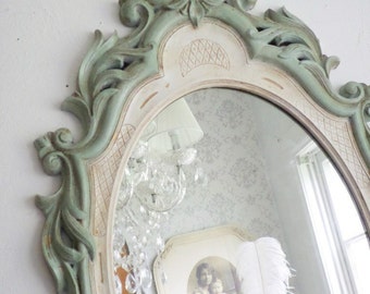 B E A C H Cottage Mirror Ornate Shabby Chic French Cottage