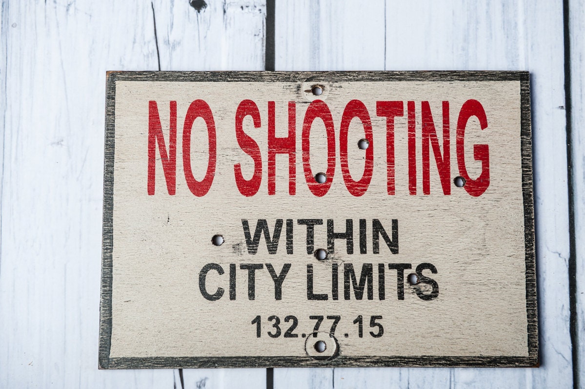 No Shooting within city limits city ordinance by ThePairOfSpades