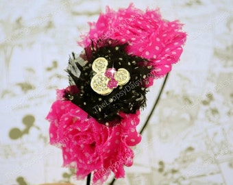 Pink Minnie Mouse Headband, Minnie Mouse Birthday, Minnie Mouse Bow Pink, Minnie Mouse tutu, Minnie Mouse Costume, Pink Minnie Mouse Dress