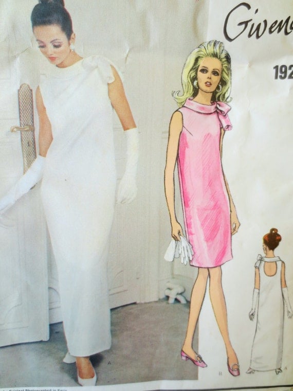 Patron de couture vintage Vogue 1921, patron de robe des années 60, robe Givenchy