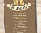 OKTOBERFEST Octoberfest Beer Party Bier Halloween Party Invitation DIY, Printable, you print Il_170x135