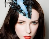 Goth Couture Glitter Skull  'Quassatura' Fascinator