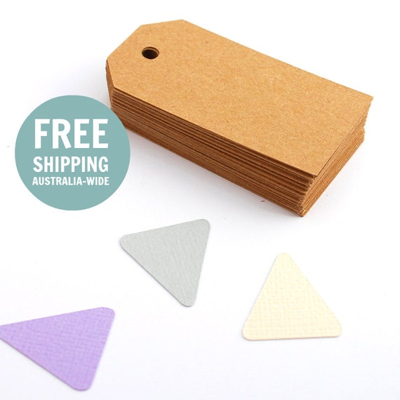 Tags 25 Basic Small - Brown Kraft - Blank Gift Tags Il_570xn