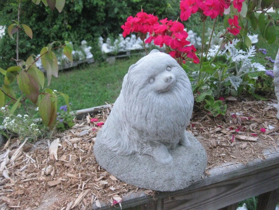 pomeranian yard statues